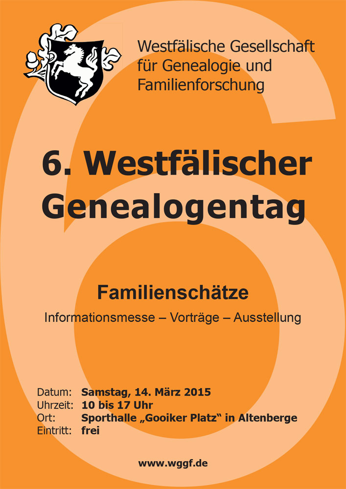 6. Westfälischer Genealogentag